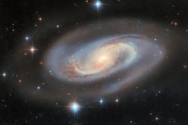 Bright spiral galaxy hides a dark secret