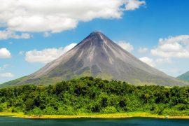 Typical,Dormant,Volcano,(costa,Rica,,La,Fortuna).