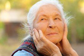 Portrait,Of,The,Elderly,Woman.,A,Photo,On,Outdoors