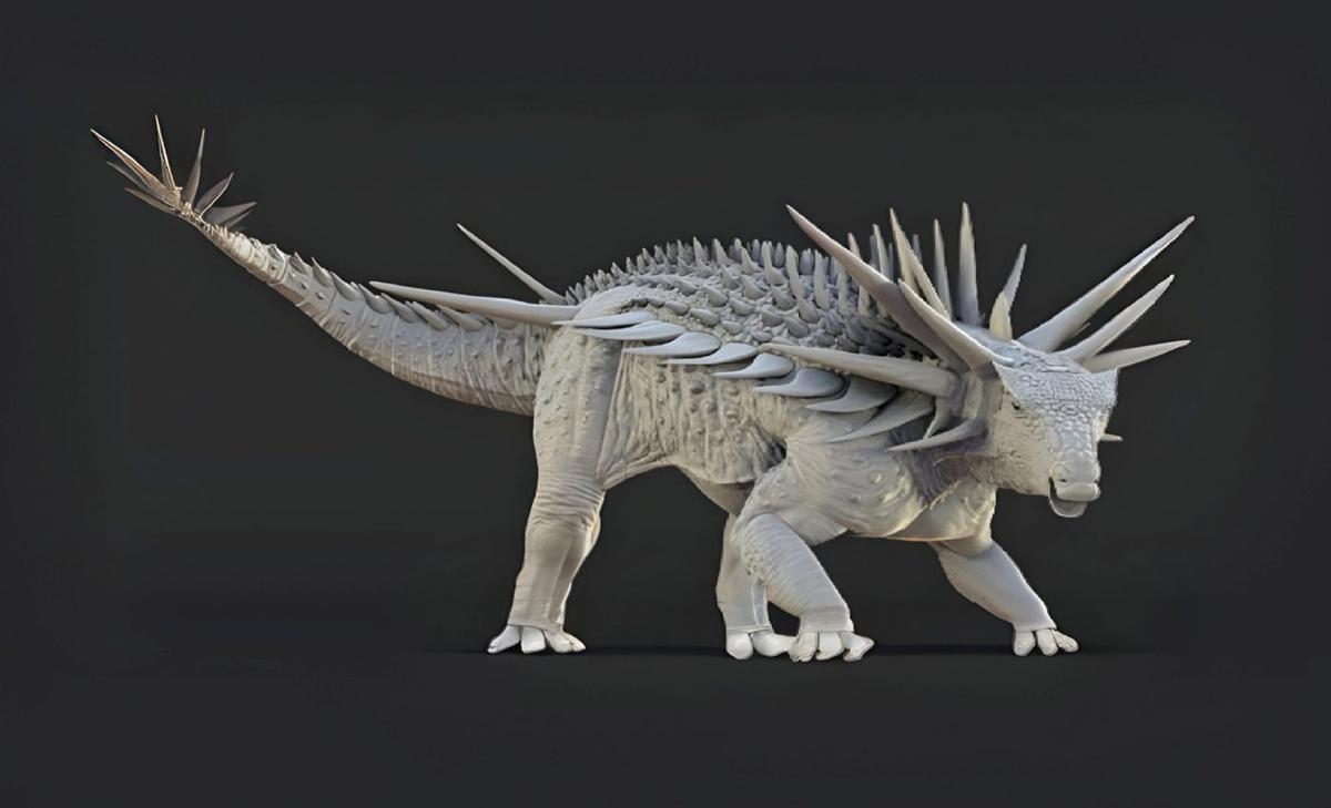 World's weirdest dinosaur had a spike collar and secret tail weapon