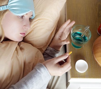 A,Woman,Cannot,Fall,Asleep,And,Wants,To,Drink,A