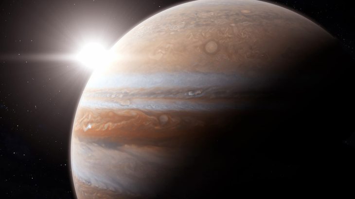 Jupiter’s chaotic birth created a safe zone for Earth to form