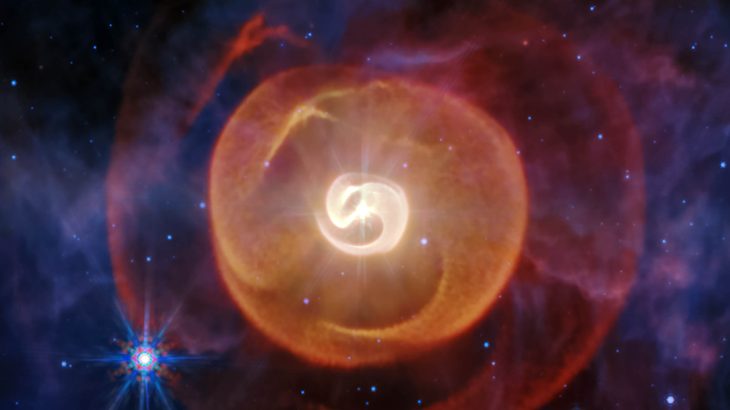 Webb captures a cosmic serpent of dust hiding in plain sight