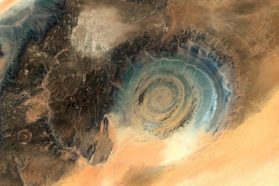 Bulls-eye in the desert: The Richat Structure from above