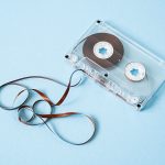 Vintage,Audio,Cassette.,Old,Transparent,Cassette,Tape.