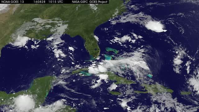 Tropical Depression 8 seen off the North Carolina coast