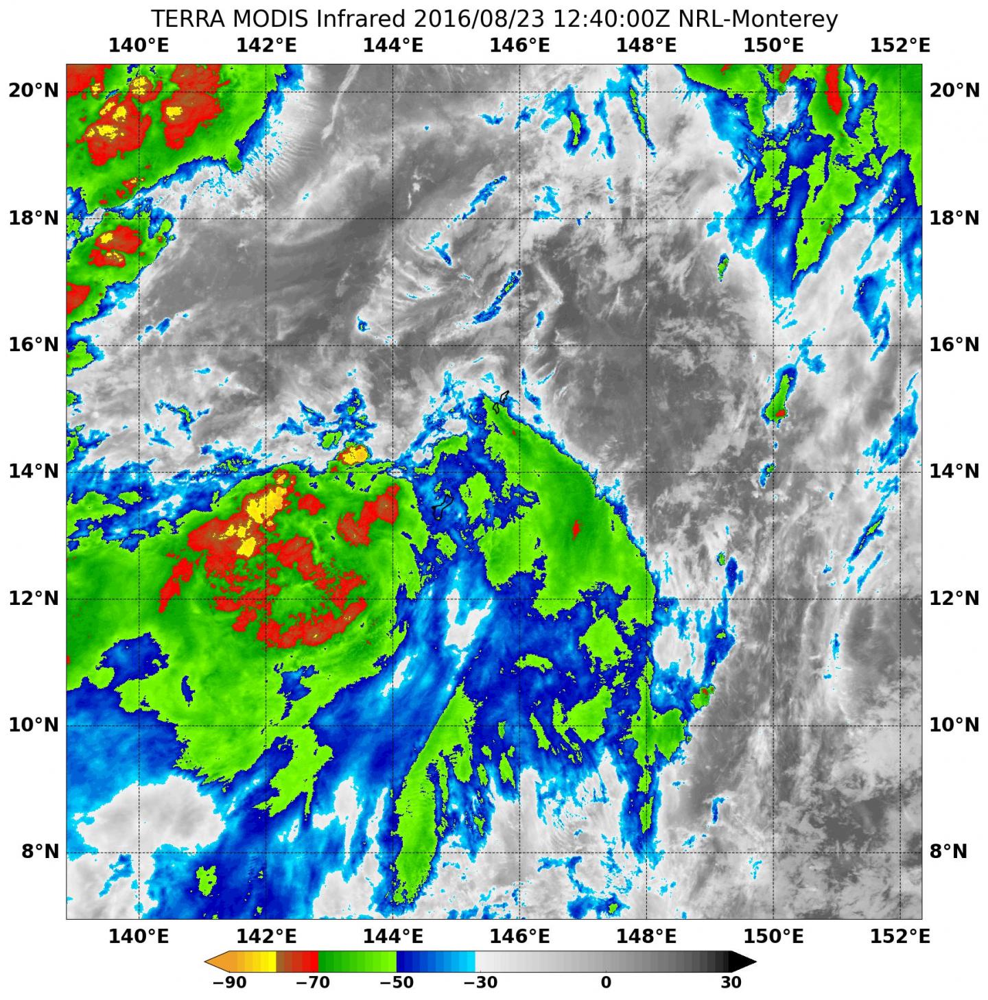 Tropical Depression 14W forms in Northwestern Pacific Ocean