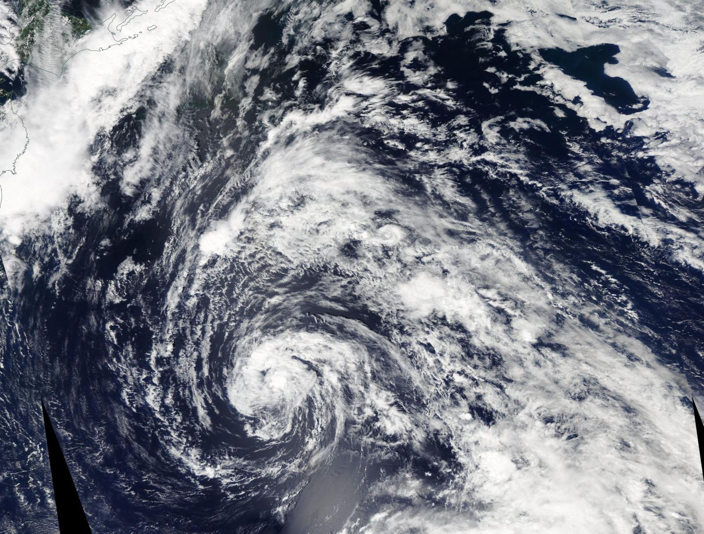 Tropical Storm 12W forms over the Northwestern Pacific Ocean