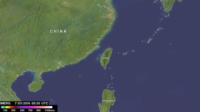 Typhoon Nepartak dropped almost 20 inches of rain