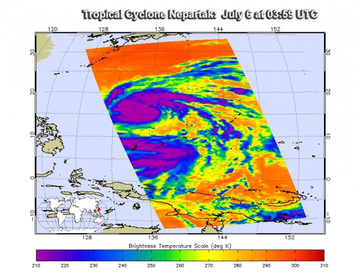 NASA scans powerful Typhoon Nepartak