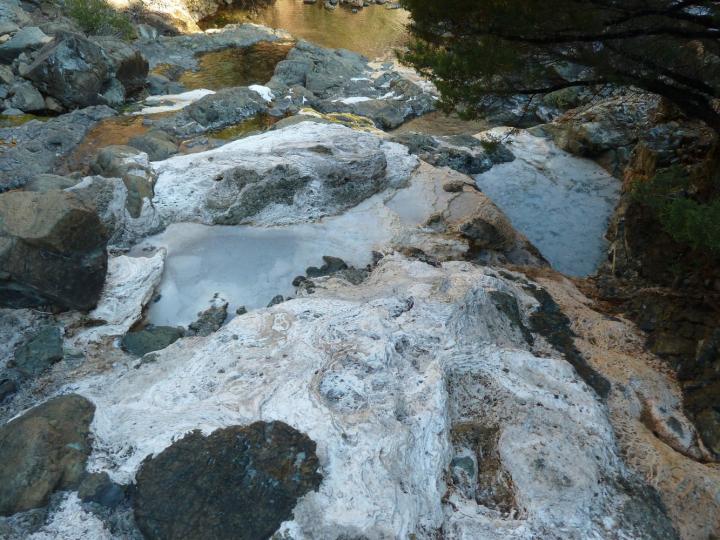 Methane-producing microbes found in California rocks