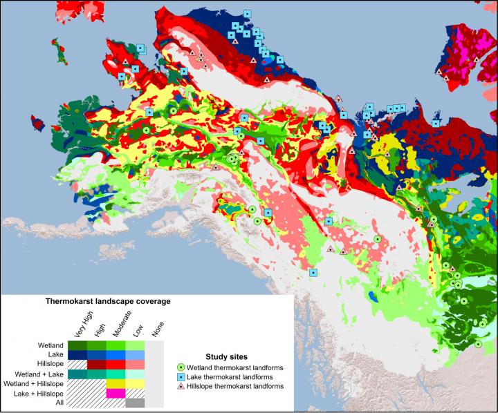 Study identifies thermokarst areas at risk of releasing greenhouse gases