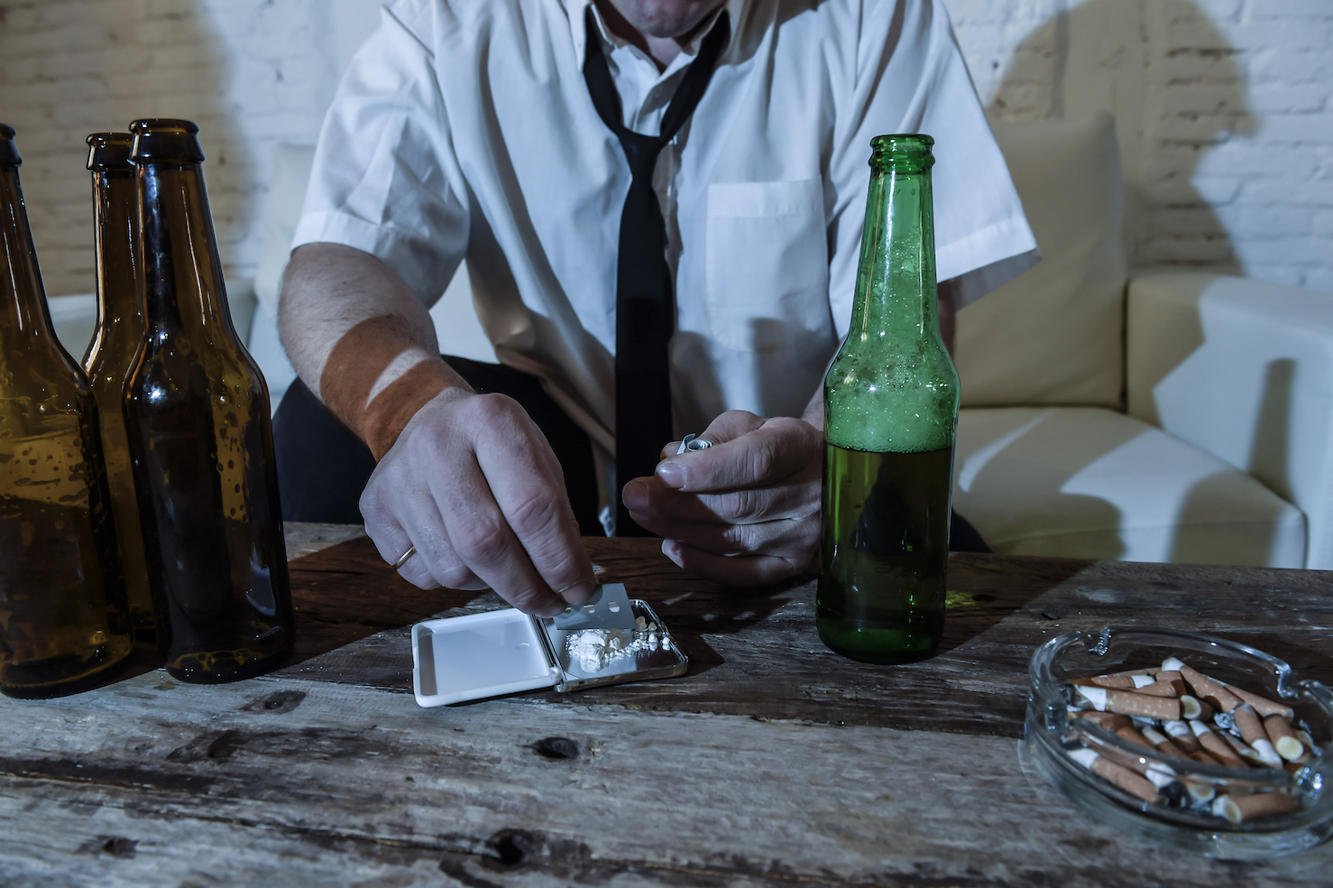 Alcohol makes the brain more susceptible to cocaine use