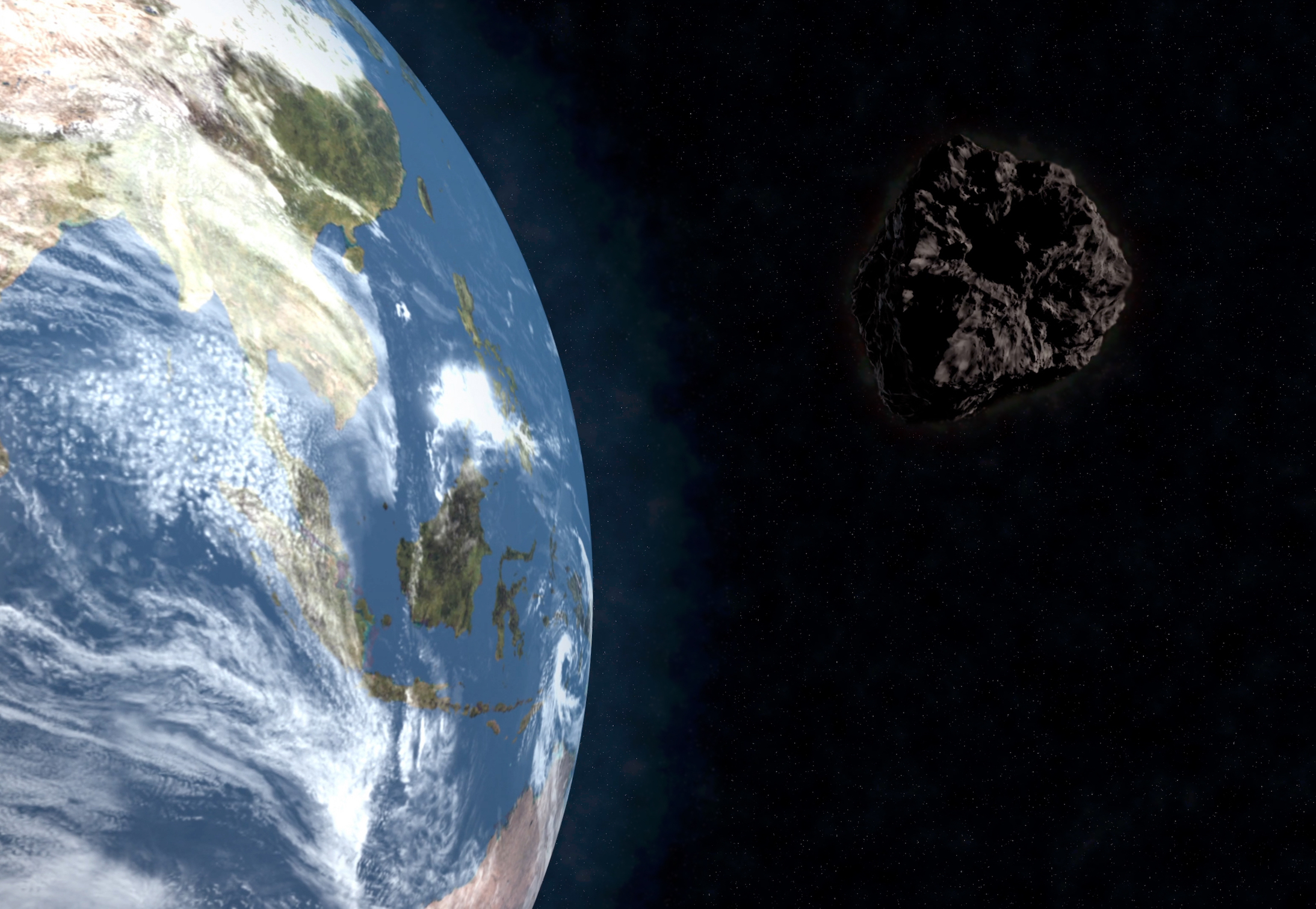 Asteroid that blew past the Earth today was a “near miss”