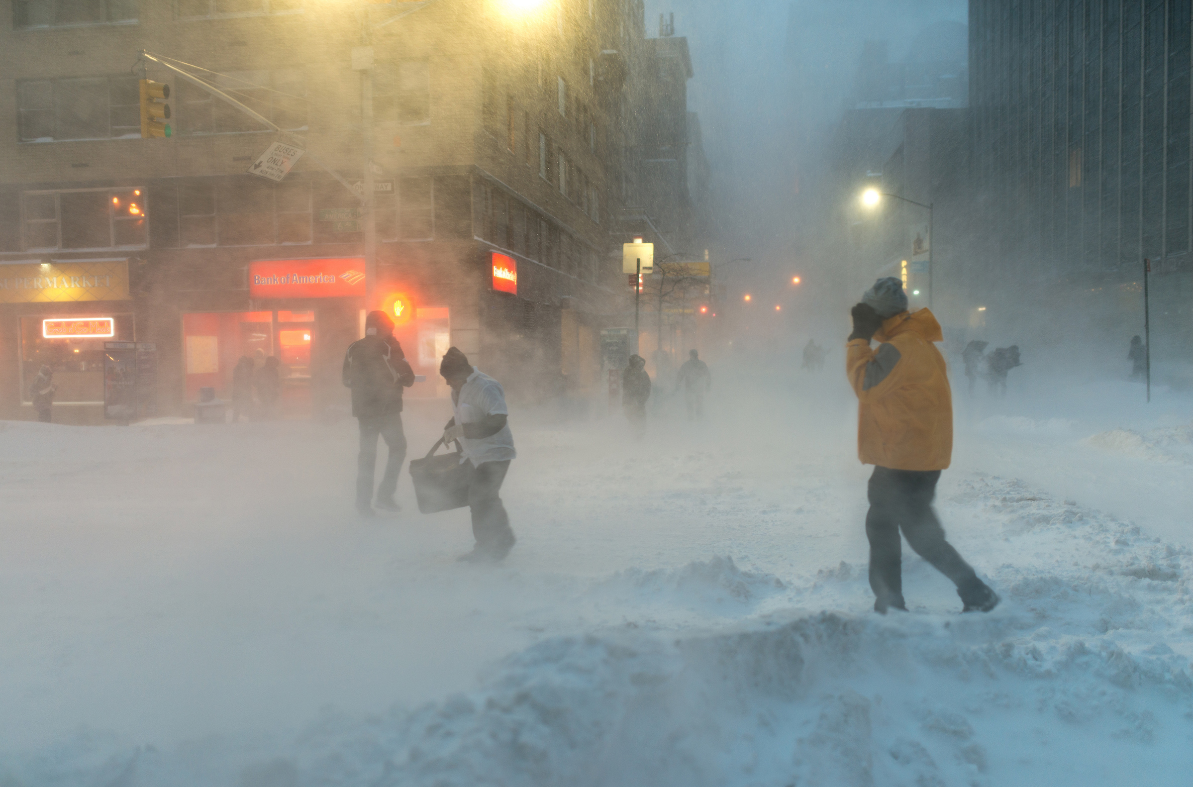 Historic bomb cyclone winter storm charges up the east coast