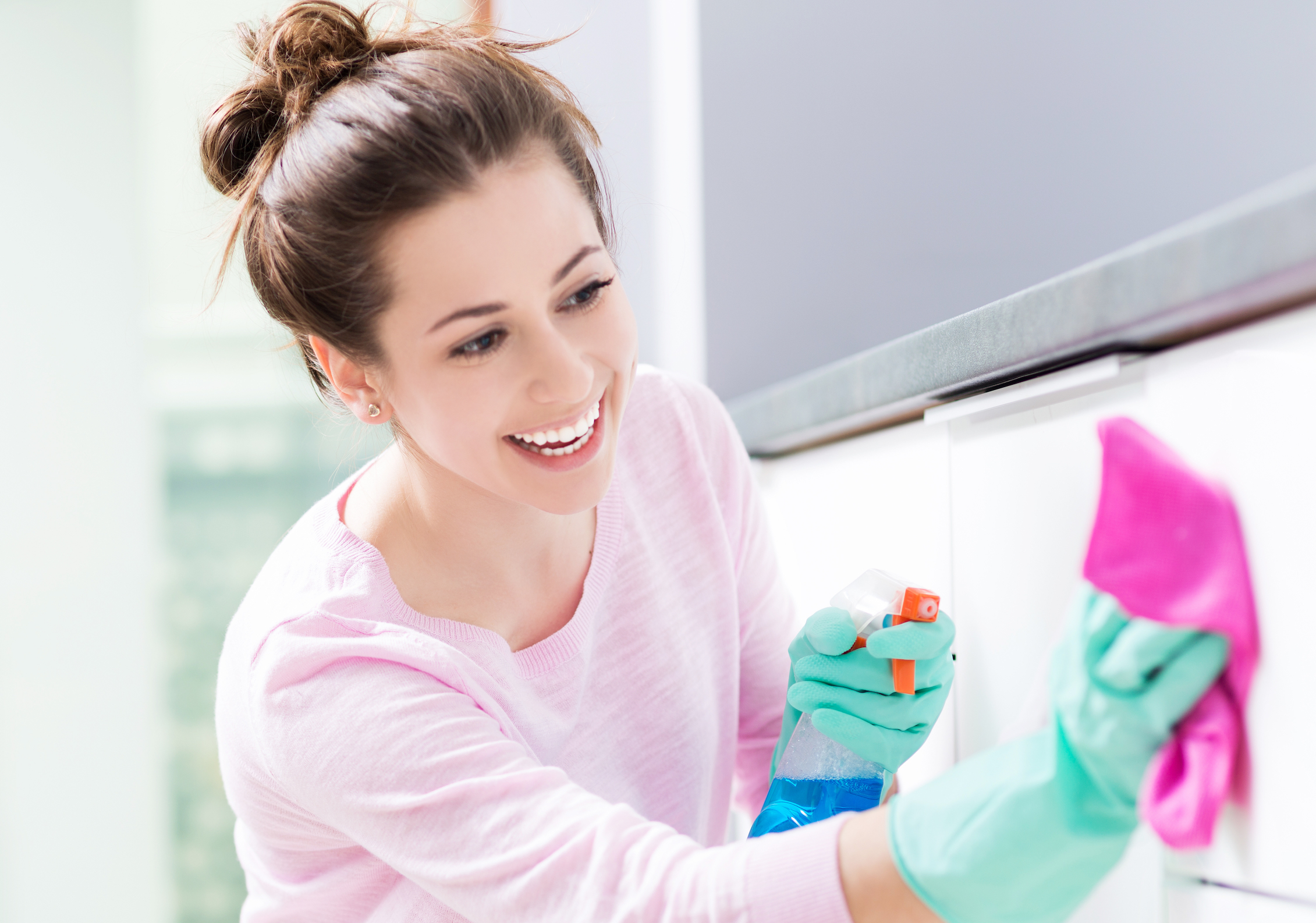 Exposure to cleaning products can be harmful to lung function