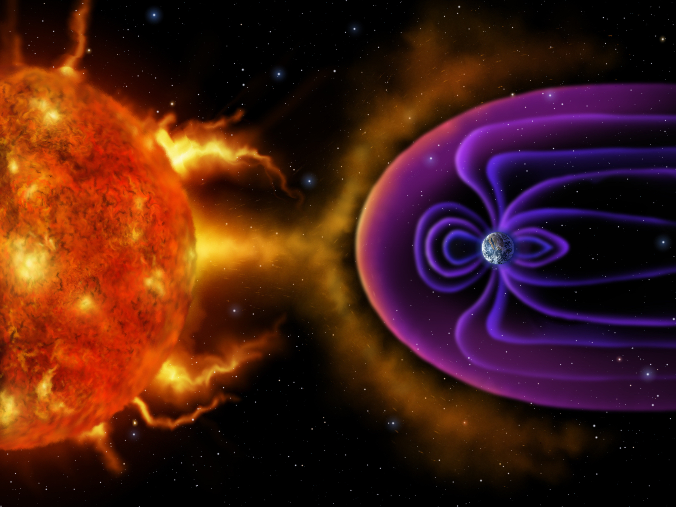 How Earth’s magnetic field protects us from solar radiation