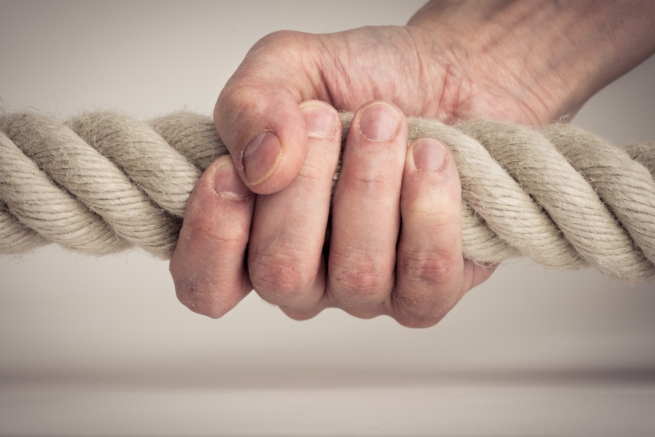 A strong hand grip could indicate a healthy heart