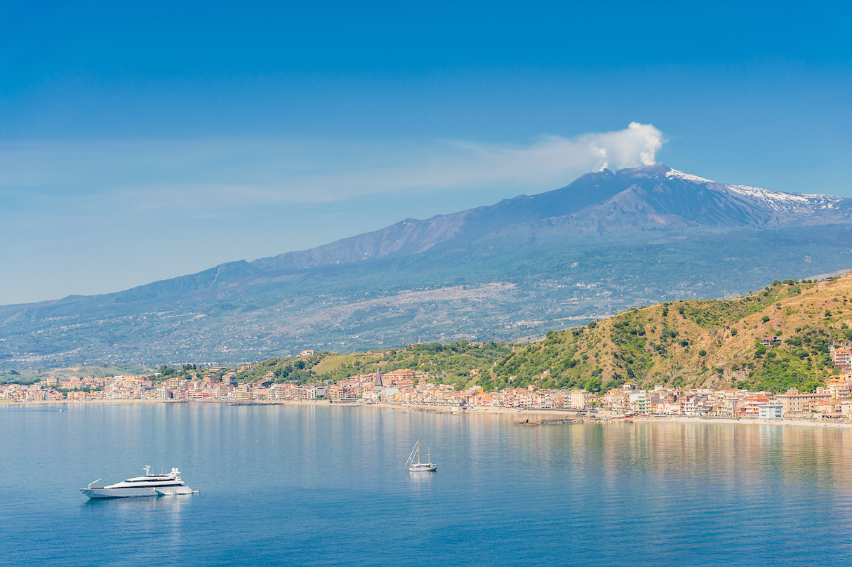 Active volcano Mount Etna is sliding into the Mediterranean