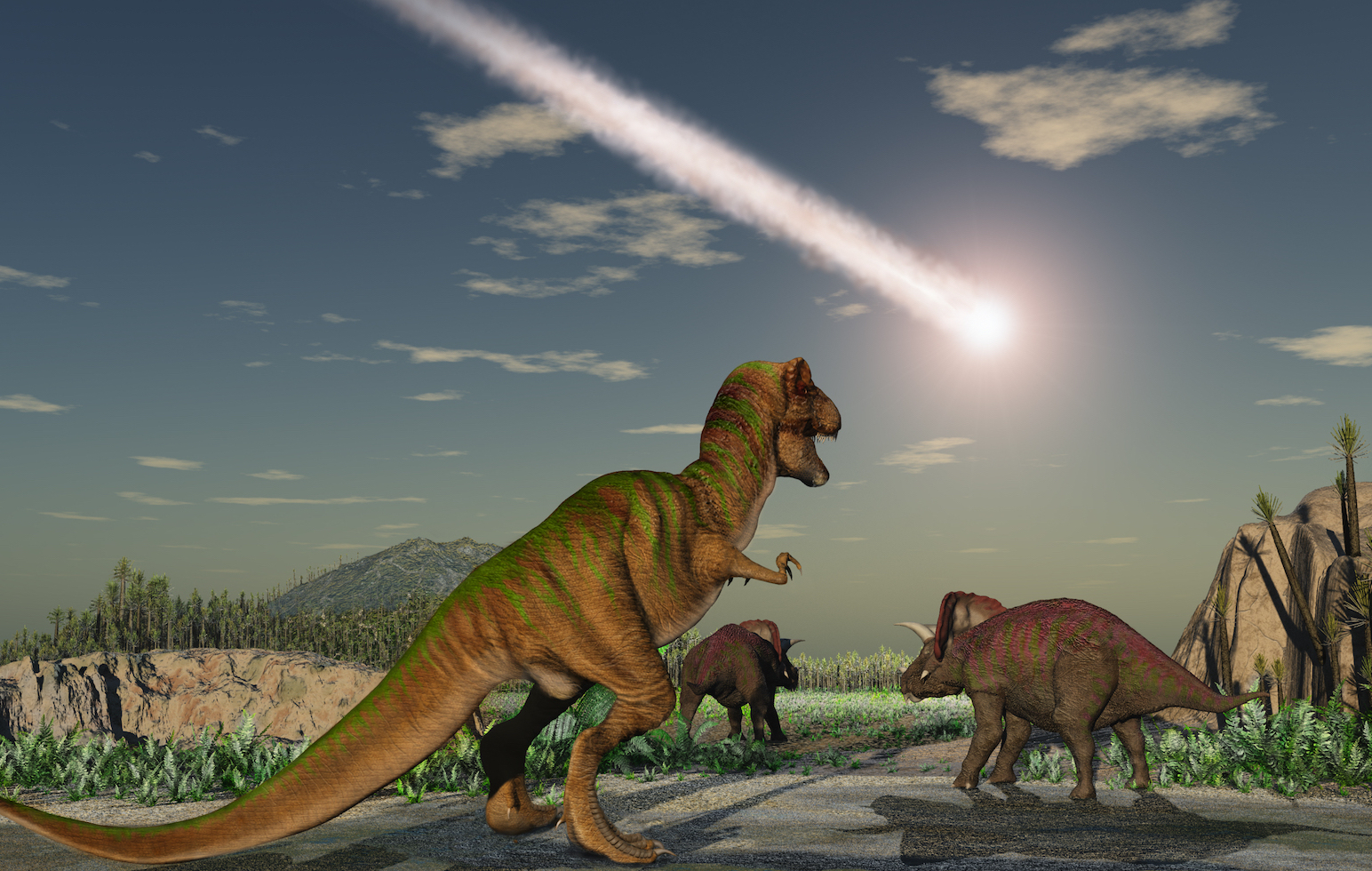 Dinosaurs were already on their way out when the asteroid struck