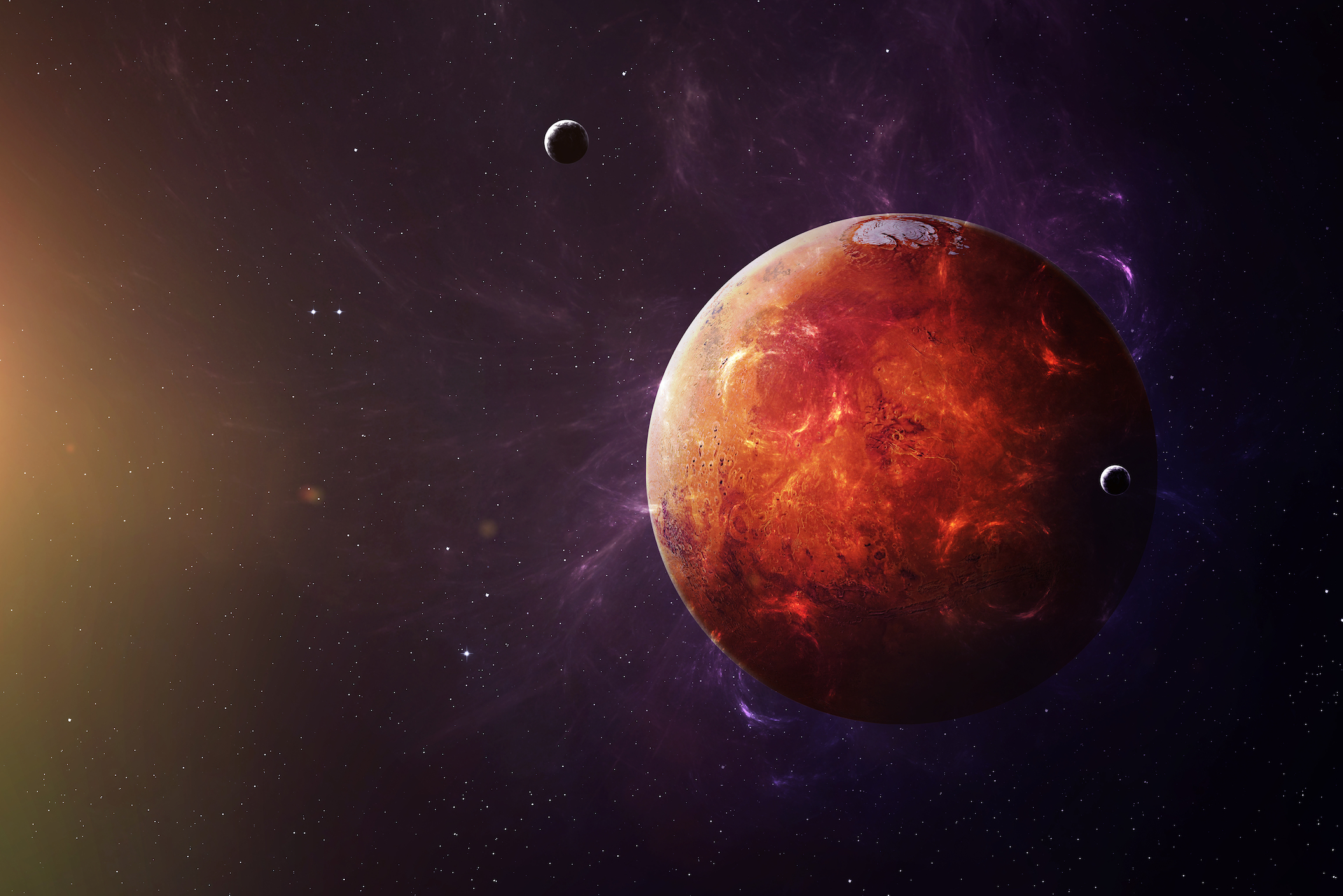 Mars will look 3 times larger in the sky tonight