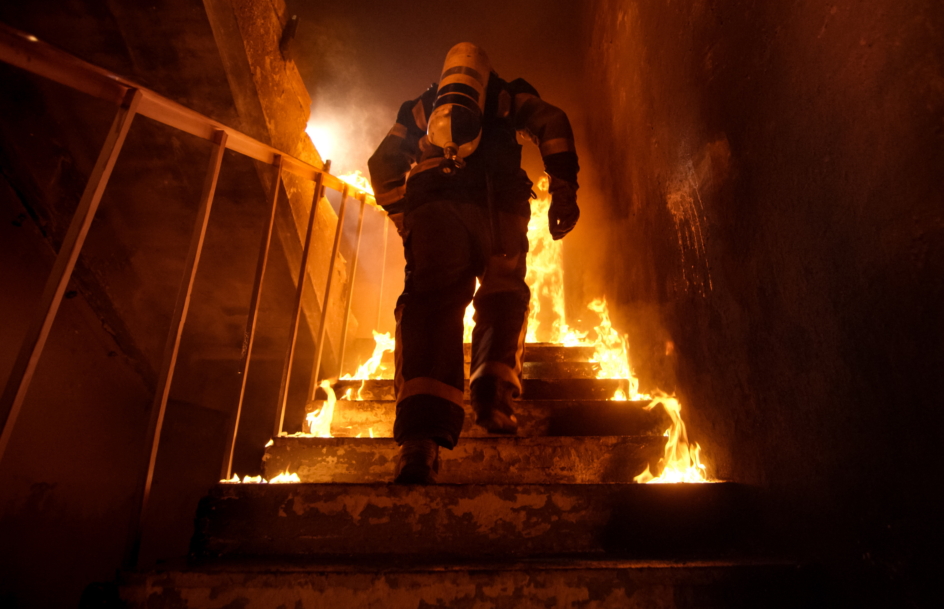 How do firefighters brave danger and take big leaps of faith?