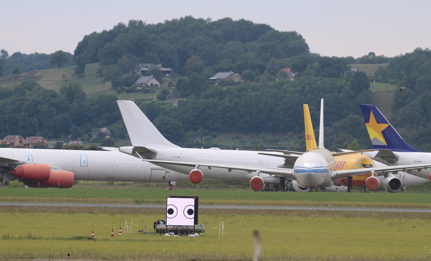 New optical illusion used to repel birds from planes