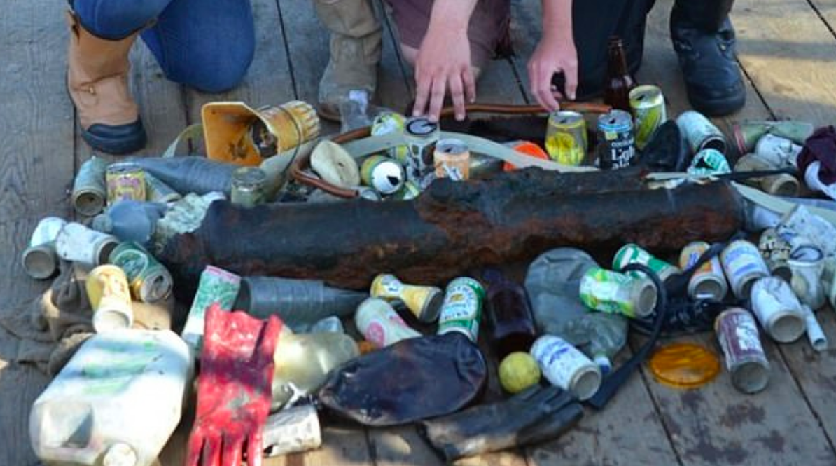 Shipwreck site from the 1800s is now covered in marine pollution