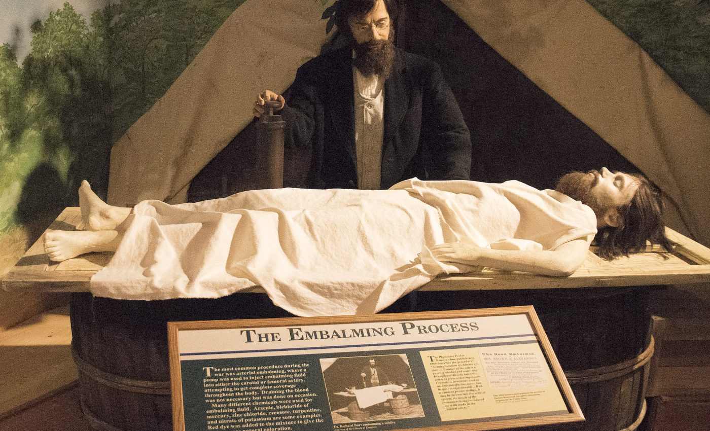 Preserving the body: Embalming practices began during the Civil War