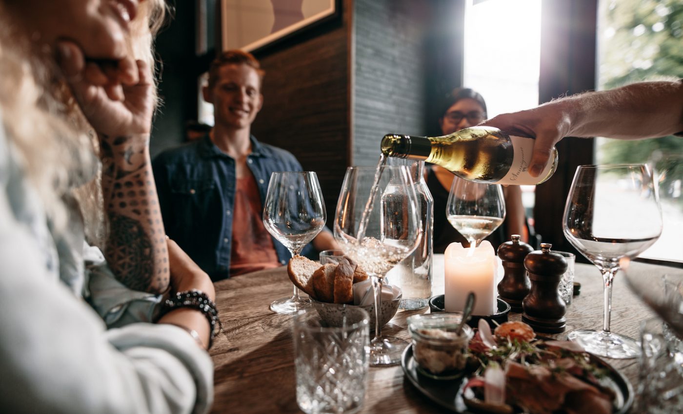 Drinking in moderation decreases the risk of hospitalization