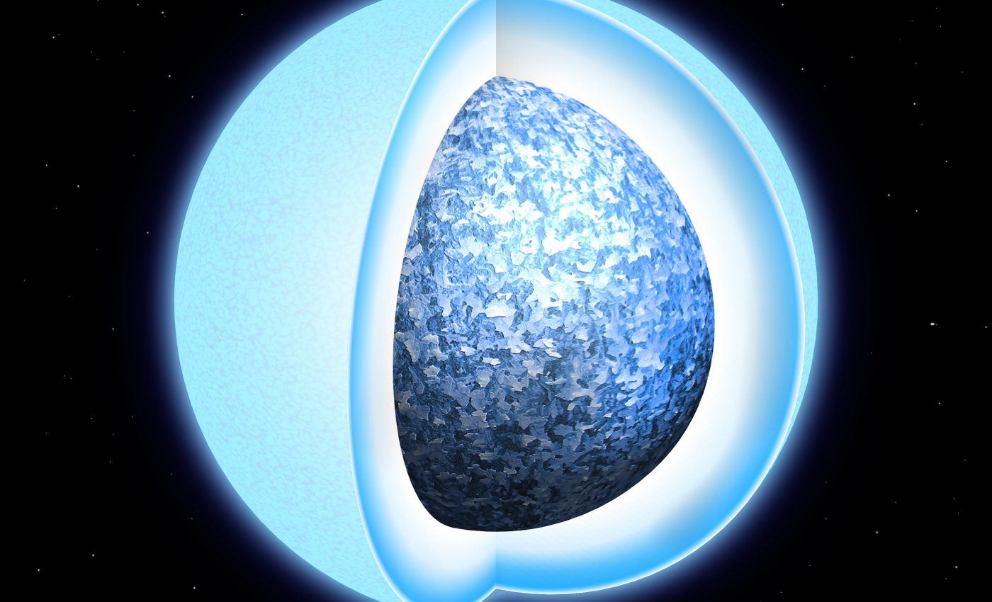 Astronomers have found that stars are turning into crystals