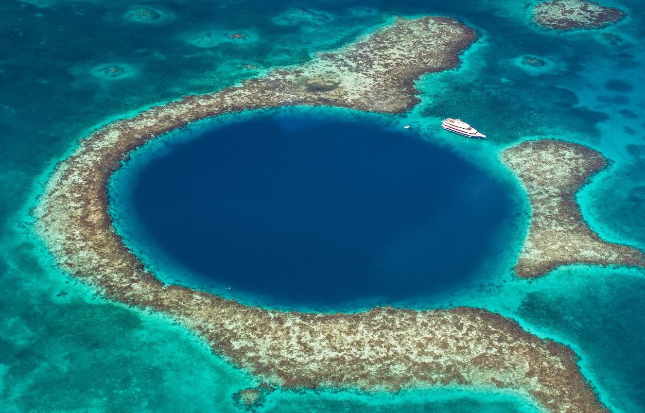 Plastic found at the bottom of Belize’s Great Blue Hole