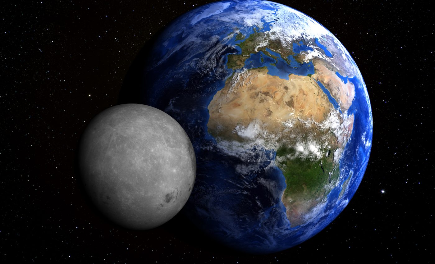 Earth’s atmosphere actually extends far beyond the Moon