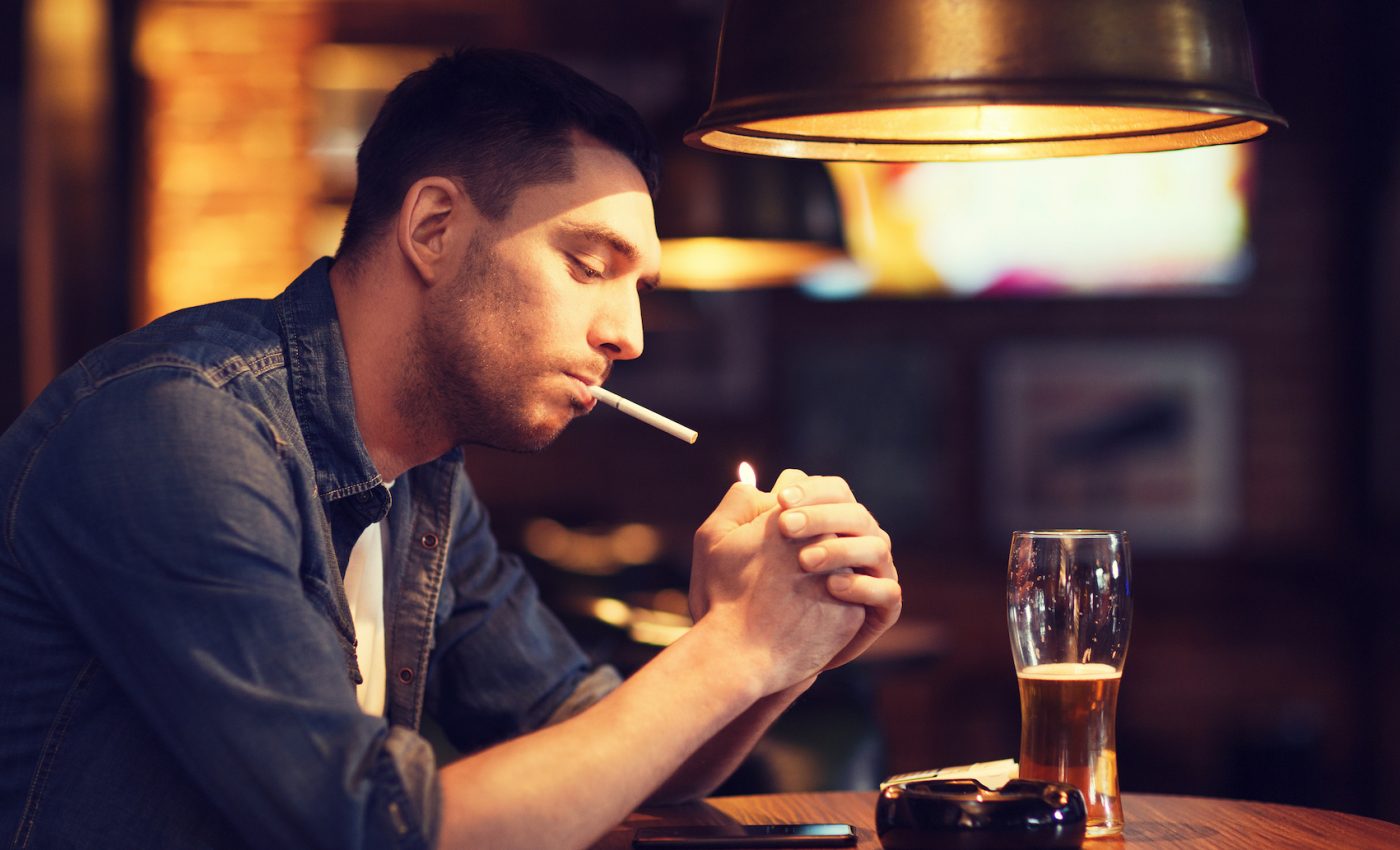 Alcohol or nicotine use in the evening can sabotage sleep quality