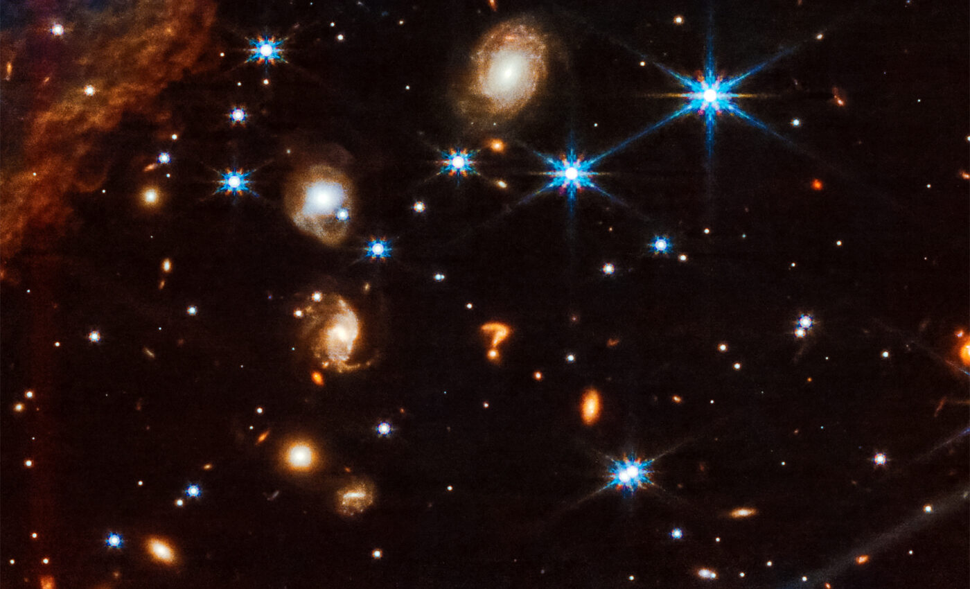 Mysterious "question mark" object captured in deep space by JWST