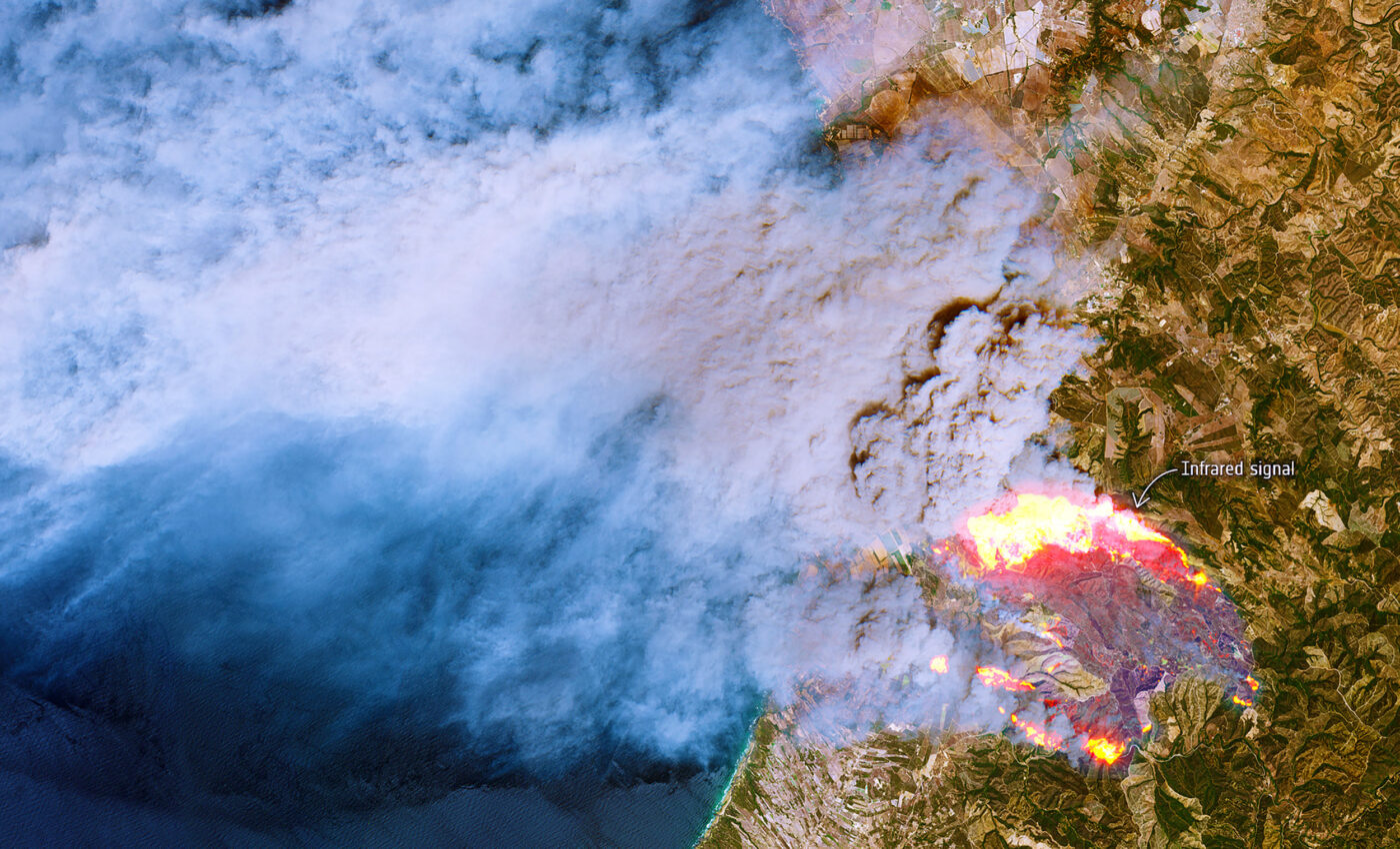 Massive wildfire in Portugal as they suffer from a record-breaking heatwave