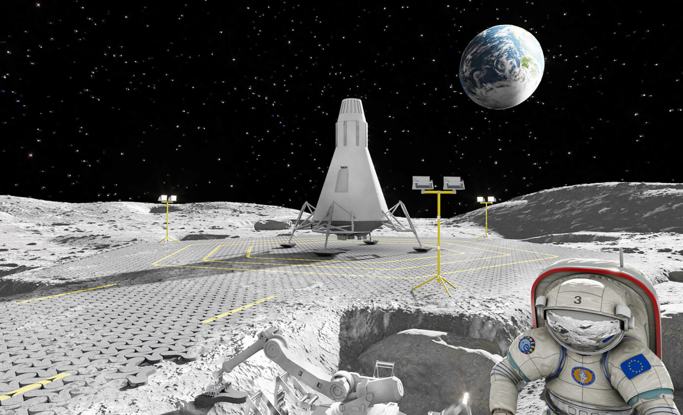 Astronauts will melt lunar dust to build roads on the moon