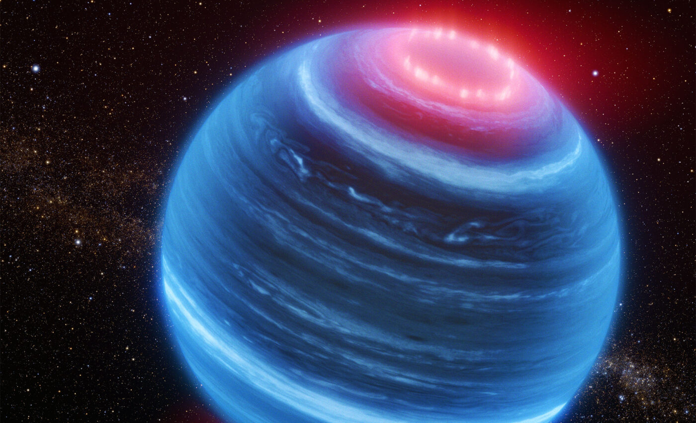 Cosmic enigma: Aurorae discovered on an isolated brown dwarf