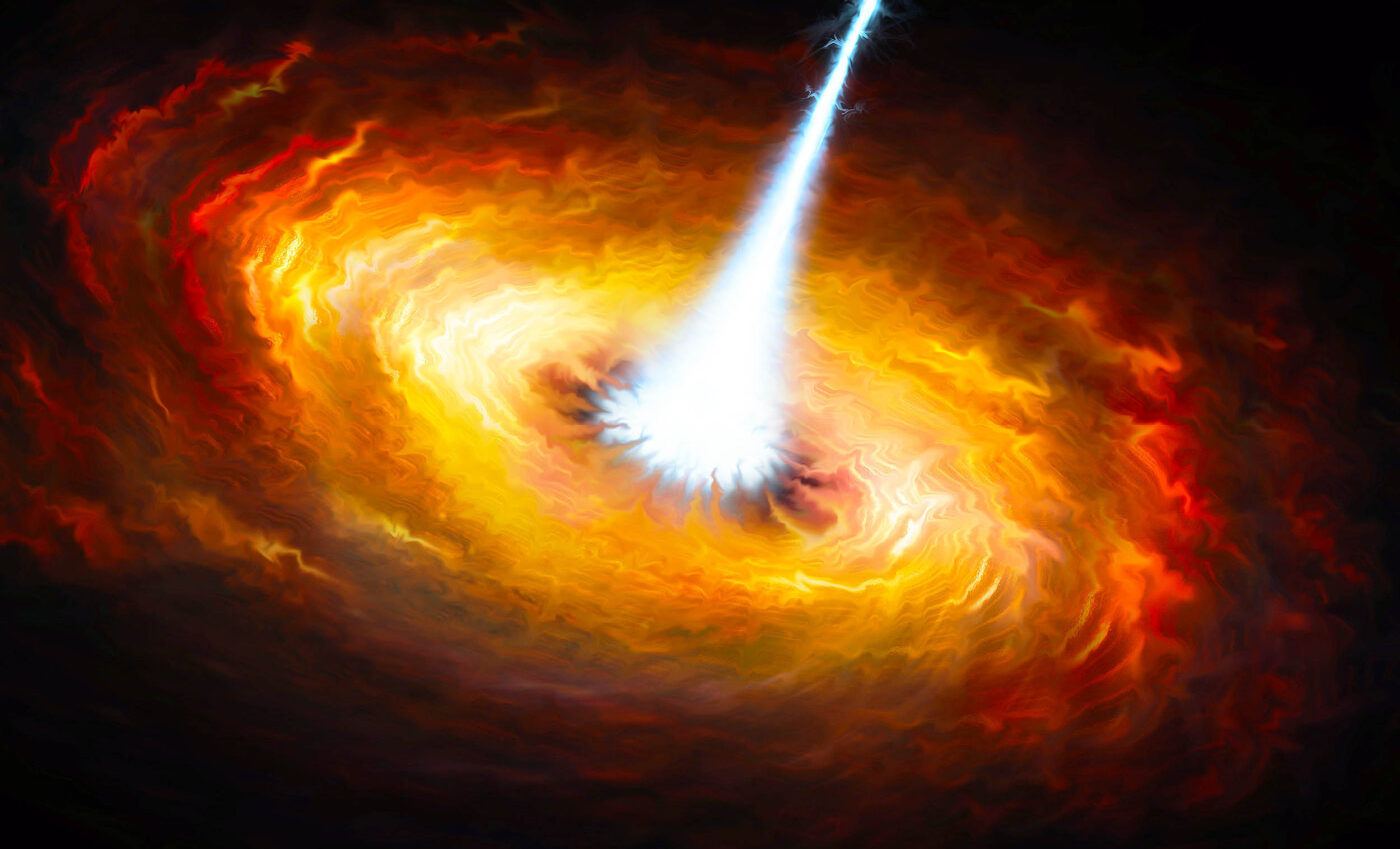 Brightest object ever seen in the universe eats one star per day