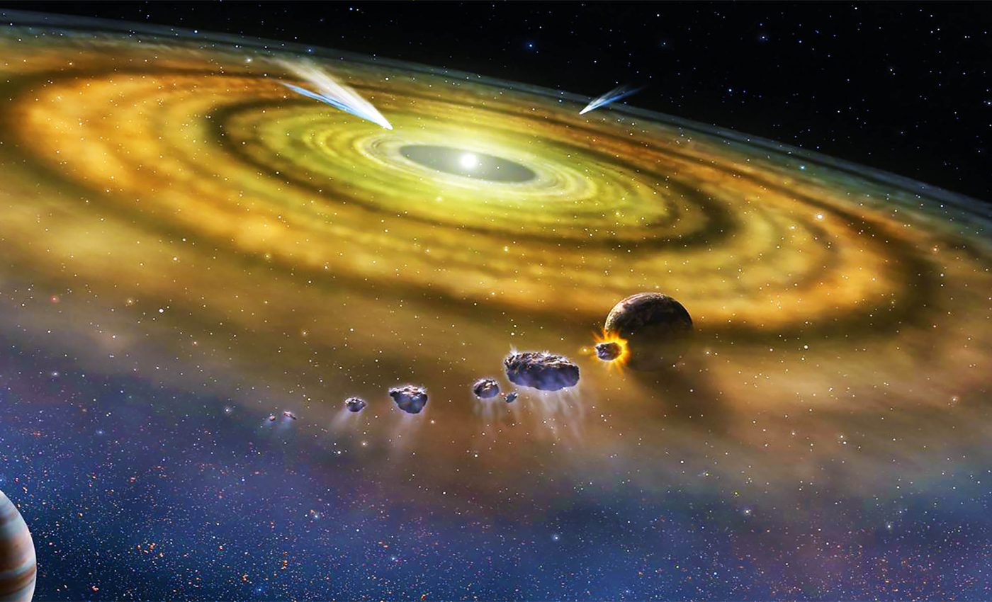Massive asteroid collision detected in nearby star system