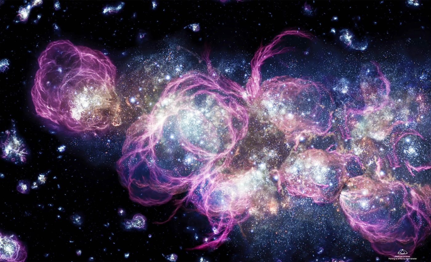 During the cosmic dawn of our universe, 'empty' space looked very different