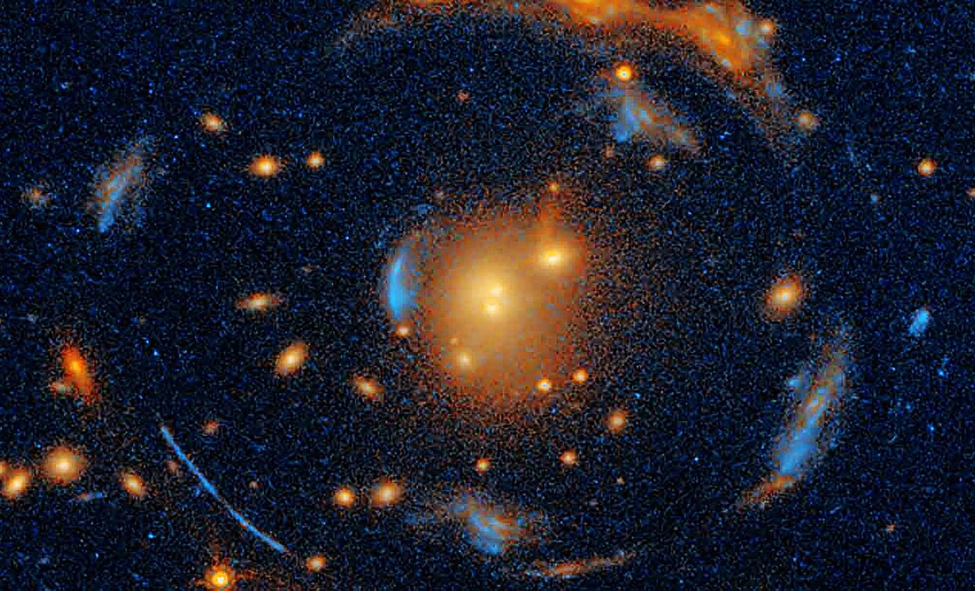 Rare 'Carousel Lens' galaxy alignment reveals dark matter secrets