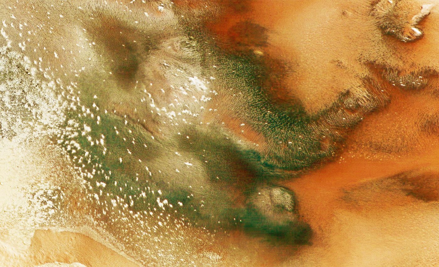 Mars has magnificent landforms created when ice turns into gas