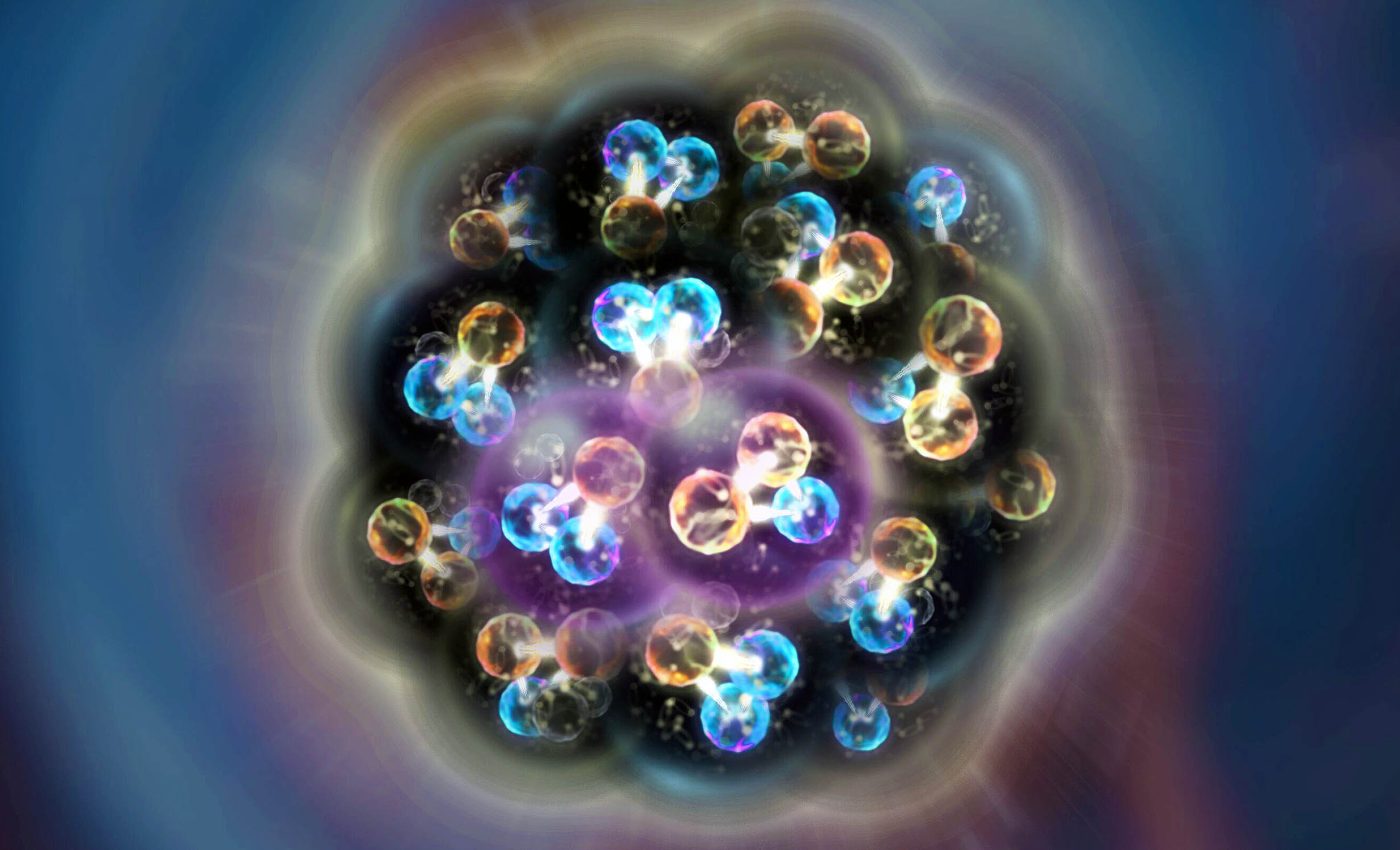 Atomic nucleus made of quarks and gluons reproduced for the first time