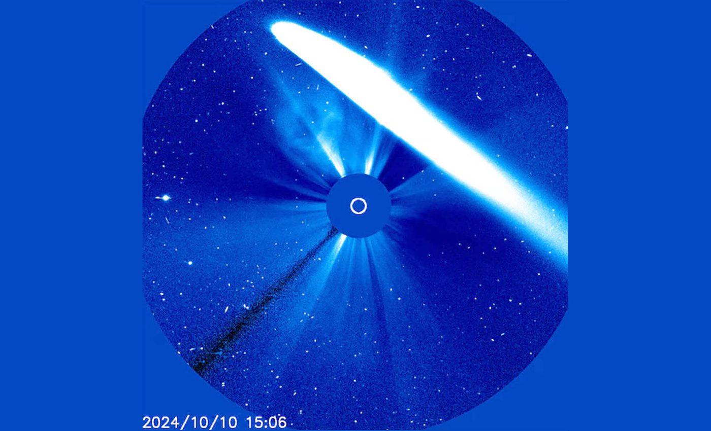 Navy telescope captures first images of the Sun's corona and a comet