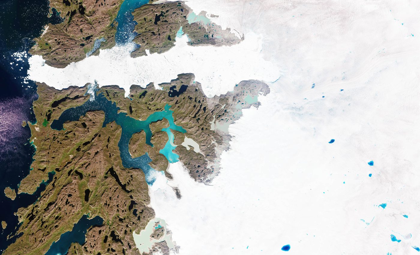 Greenland ice sheet seen melting in real-time from Earth orbit