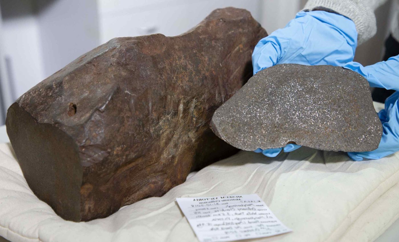 He thought it was gold, but inside this 4.6 billion-year-old meteorite he found something even stranger