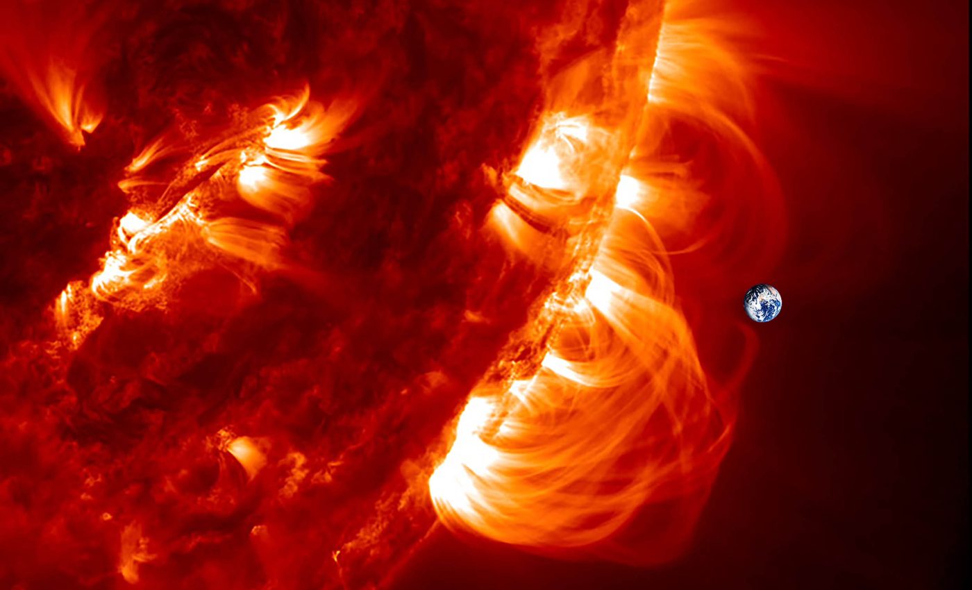 Warning lights: Flickering "loops" appear on the Sun before it erupts
