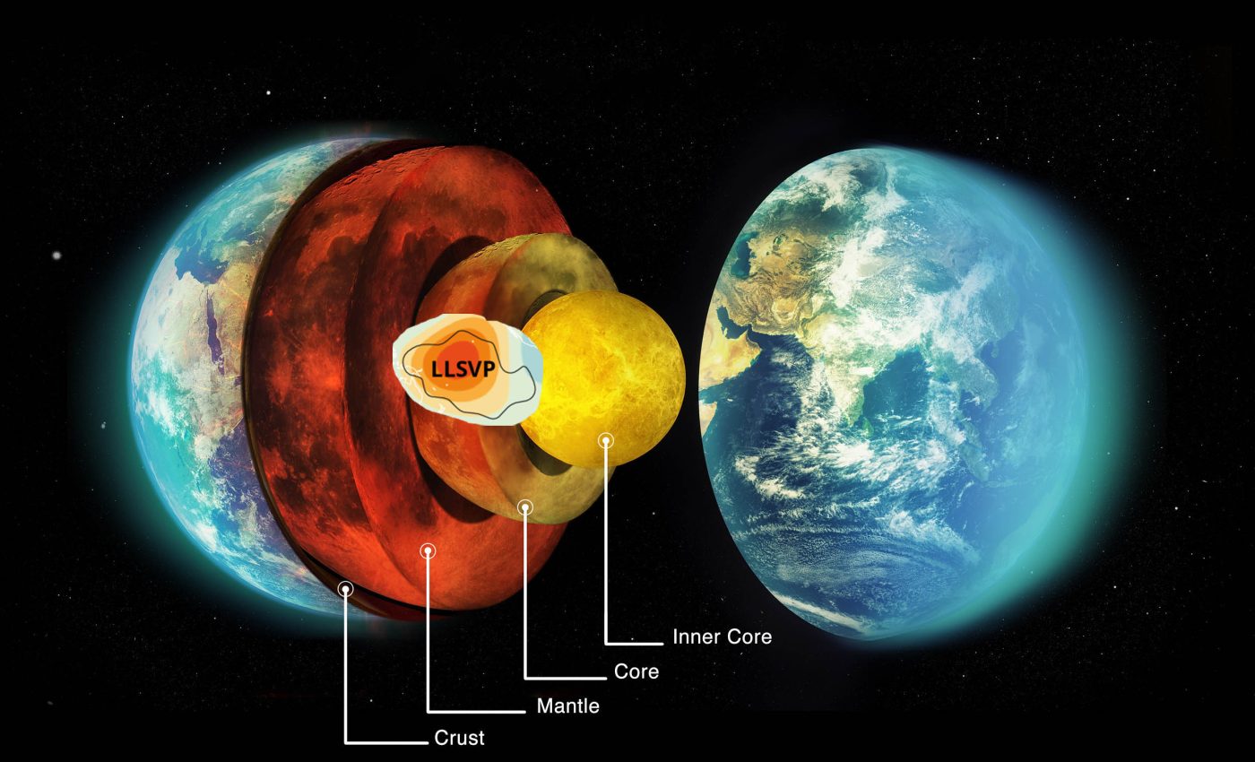 Continent-sized "islands" found inside Earth are 100 times taller than Mount Everest