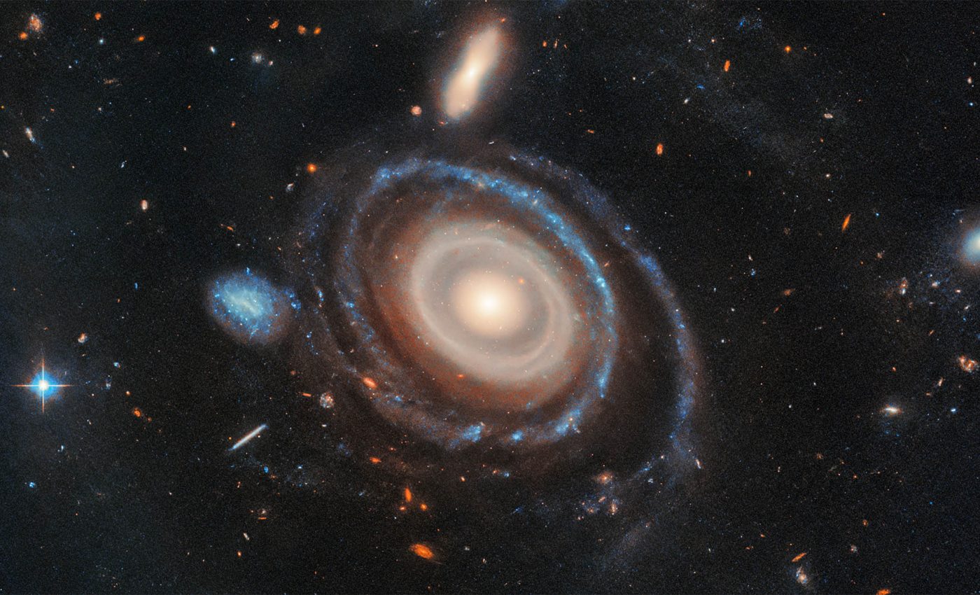 "Bullseye" galaxy and its nine beautiful rings captured by Hubble